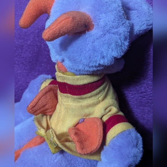 Vintage 1980s Disney Epcot Center Figment Dragon Plushie 10" - Picture 10 of 11